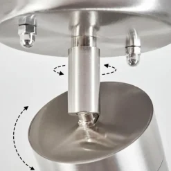 hofstein plafonnier extérieur Bessiebelle Acier inoxydable, Blanc, 1 lumière