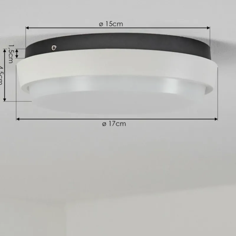 hofstein plafonnier extérieur Centinela LED Anthracite, Blanc, 1 lumière