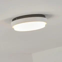 hofstein plafonnier extérieur Centinela LED Anthracite, Blanc, 1 lumière