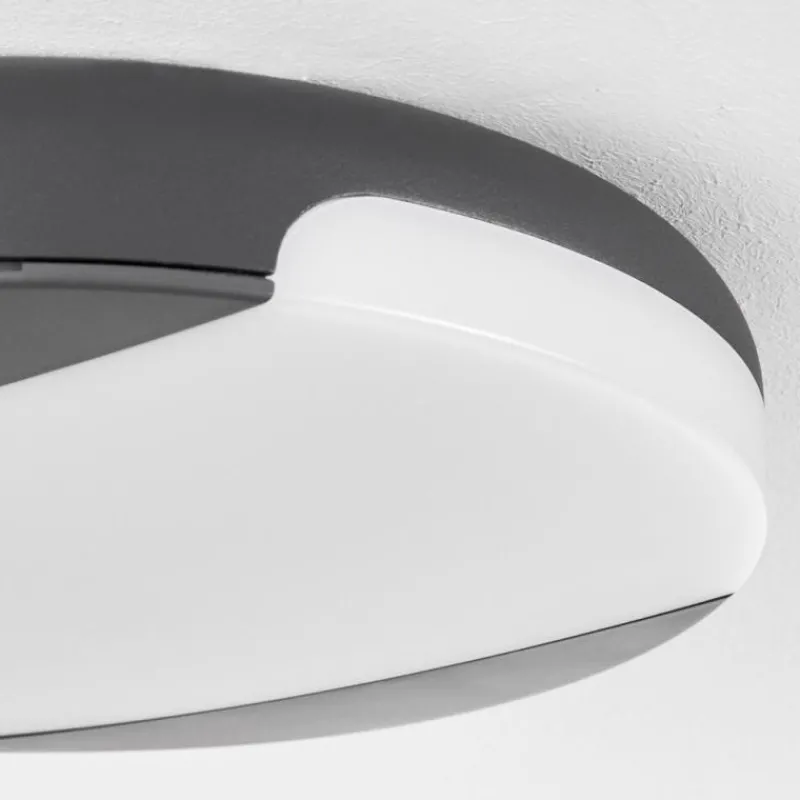 hofstein plafonnier extérieur Joserand LED Anthracite, 1 lumière