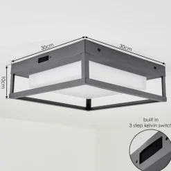 hofstein plafonnier extérieur Nonza LED Anthracite, 1 lumière