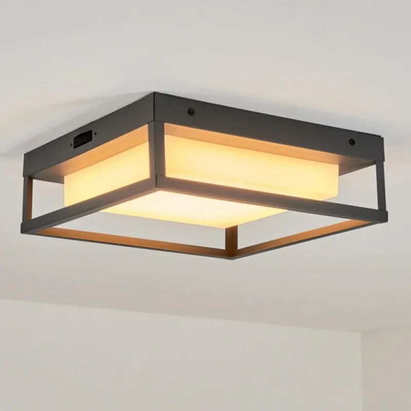 hofstein plafonnier extérieur Nonza LED Anthracite, 1 lumière