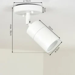 hofstein plafonnier extérieur Aketohoin LED Blanc, 1 lumière