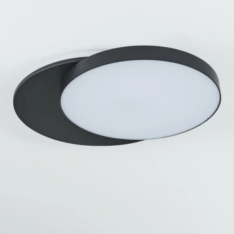 hofstein plafonnier extérieur Caucete LED Noir, 1 lumière