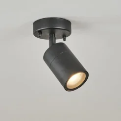 hofstein plafonnier extérieur Corneda Noir, 1 lumière