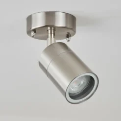 hofstein plafonnier extérieur Corneda Acier inoxydable, 1 lumière