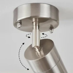 hofstein plafonnier extérieur Corneda Acier inoxydable, 1 lumière