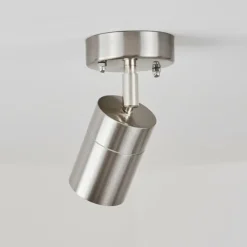 hofstein plafonnier extérieur Corneda Acier inoxydable, 1 lumière