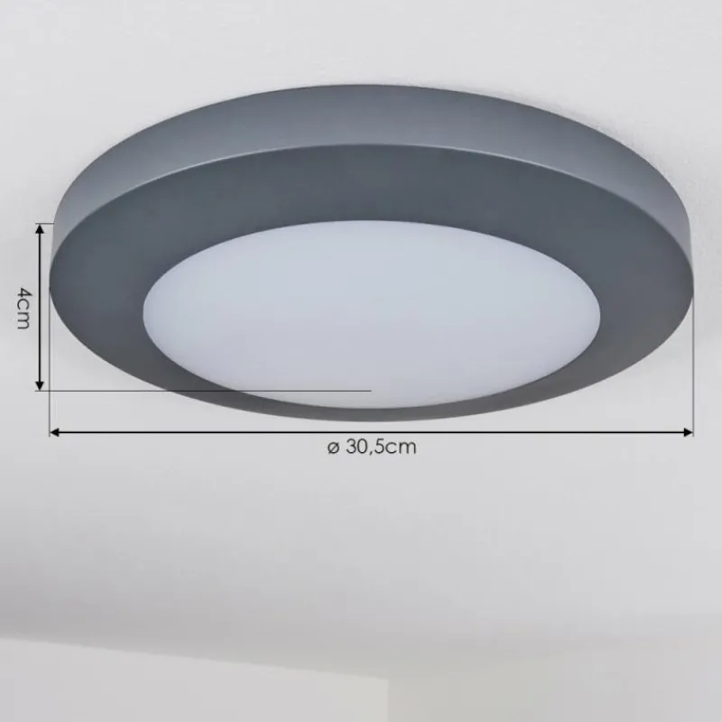 hofstein plafonnier extérieur Durivier LED Anthracite, 1 lumière