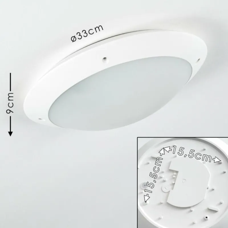 hofstein plafonnier extérieur Grafton Blanc, 2 lumières