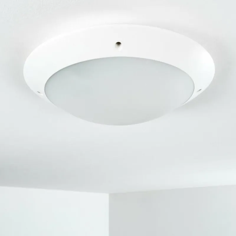 hofstein plafonnier extérieur Grafton Blanc, 2 lumières