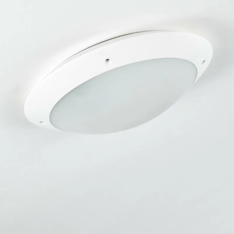 hofstein plafonnier extérieur Grafton Blanc, 2 lumières