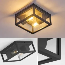 hofstein plafonnier extérieur Kiwalik Anthracite, 1 lumière