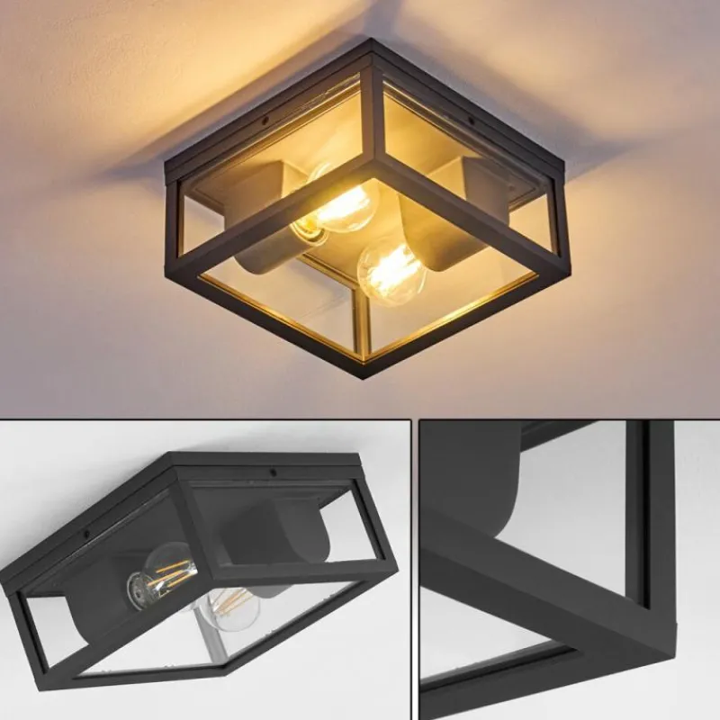 hofstein plafonnier extérieur Kiwalik Anthracite, 1 lumière