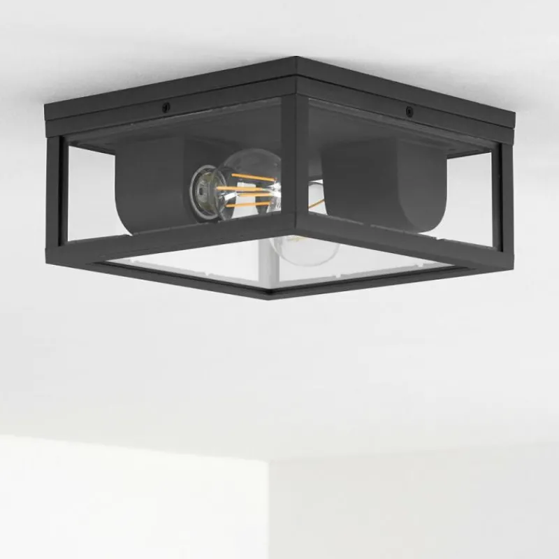 hofstein plafonnier extérieur Kiwalik Anthracite, 1 lumière