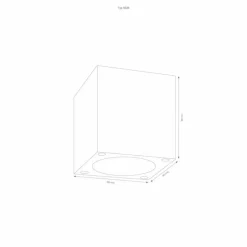 Luminaires LCD plafonnier extérieur LCD 5029 LED Blanc, 1 lumière