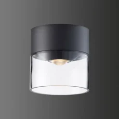 Luminaires LCD plafonnier extérieur LCD 5068 LED Noir, 1 lumière