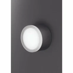 Luminaires LCD plafonnier extérieur LCD Grasbrunn LED Noir, 1 lumière