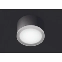 Luminaires LCD plafonnier extérieur LCD Grasbrunn LED Noir, 1 lumière
