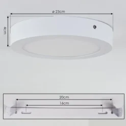 hofstein plafonnier extérieur Leto LED Blanc, 1 lumière