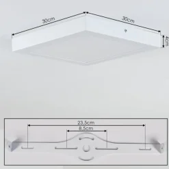 hofstein plafonnier extérieur Leto LED Blanc, 1 lumière