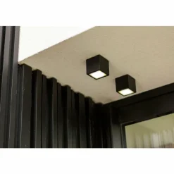 Luminaires Lutec plafonnier extérieur Lutec Gemini LED Anthracite, 1 lumière