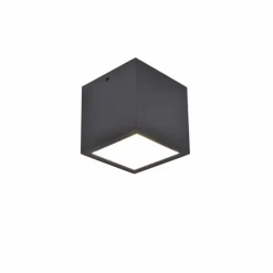 Luminaires Lutec plafonnier extérieur Lutec Gemini LED Anthracite, 1 lumière