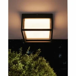 Luminaires Mantra plafonnier extérieur Mantra CHAMONIX LED Gris, 1 lumière