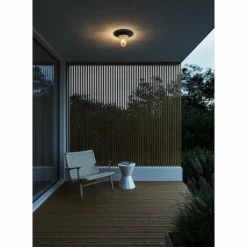 Luminaires Nordlux plafonnier extérieur Nordlux JANUKA Noir, 1 lumière
