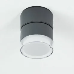 hofstein plafonnier extérieur Papagayos LED Anthracite, Blanc, 1 lumière, Changeur de couleurs