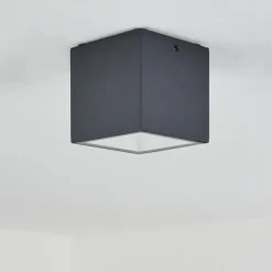 hofstein plafonnier extérieur Spidern LED Anthracite, Blanc, 1 lumière