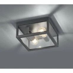 Luminaires Trio plafonnier extérieur Trio GARONNE Anthracite, 2 lumières