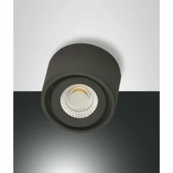 Luminaires Fabas Luce Plafonnier Fabas Luce Anzio LED Anthracite, 1 lumière* Éclairage Led