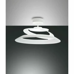 Luminaires Fabas Luce Plafonnier Fabas Luce Aragon LED Blanc, 1 lumière