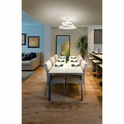 Luminaires Fabas Luce Plafonnier Fabas Luce Aragon LED Blanc, 1 lumière