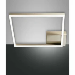 Lampes Dorées-Luminaires Fabas Luce Plafonnier Fabas Luce Bard LED Or, 1 lumière