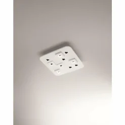 Luminaires Fabas Luce Plafonnier Fabas Luce Free LED Blanc, 1 lumière* Éclairage Led