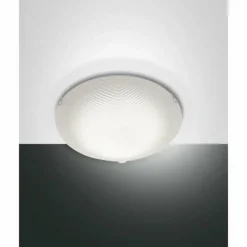 Luminaires Fabas Luce Plafonnier Fabas Luce Gera LED Blanc, 1 lumière