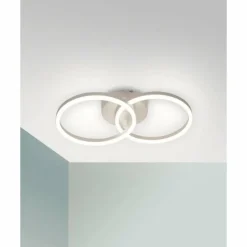 Luminaires Fabas Luce Plafonnier Fabas Luce Giotto LED Blanc, 1 lumière* Éclairage Led