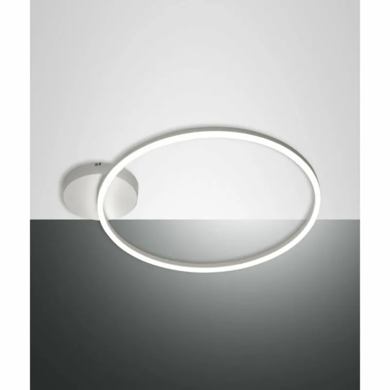 Luminaires Fabas Luce Plafonnier Fabas Luce Giotto LED Blanc, 1 lumière