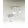 Luminaires Fabas Luce Plafonnier Fabas Luce Hale LED Chrome, Blanc, 3 lumières* Éclairage Led