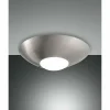 Luminaires Fabas Luce Plafonnier Fabas Luce Lizzy LED Nickel mat, 1 lumière* Éclairage Led
