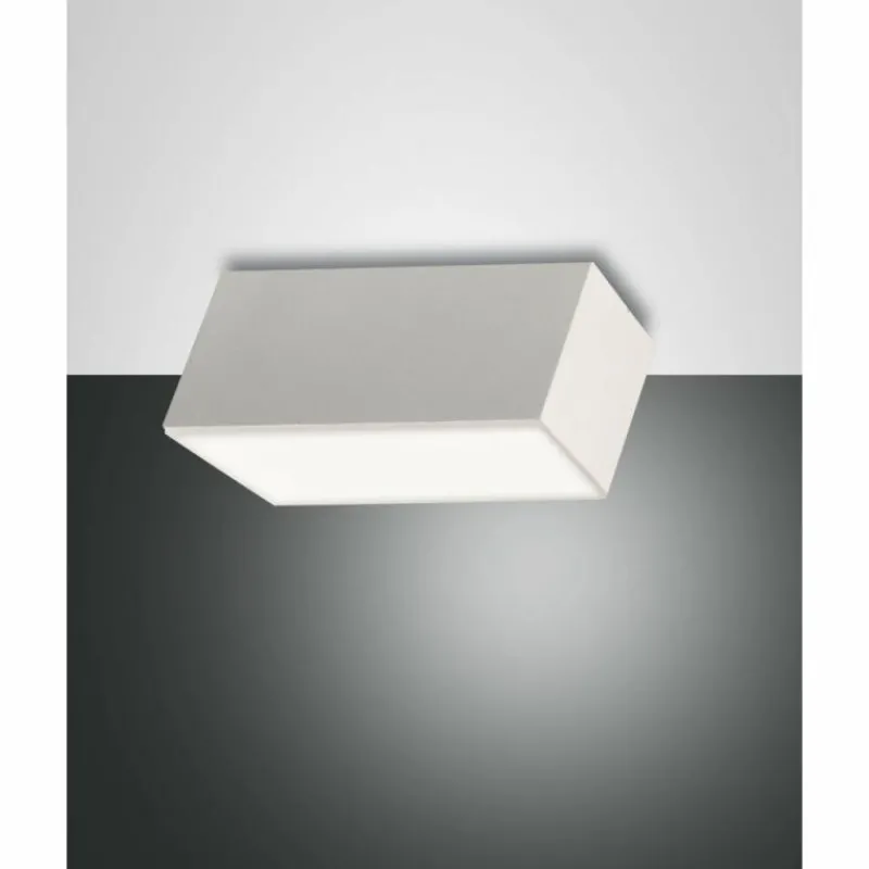 Luminaires Fabas Luce Plafonnier Fabas Luce Lucas LED Blanc, 1 lumière* Éclairage Led