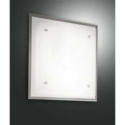 Luminaires Fabas Luce Plafonnier Fabas Luce MAGGIE Chrome, 2 lumières