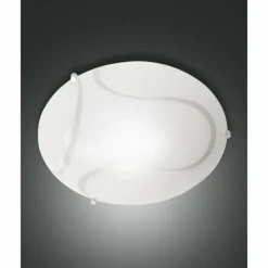 Luminaires Fabas Luce Plafonnier Fabas Luce Magma Blanc, 2 lumières