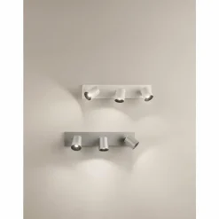 Luminaires Fabas Luce Plafonnier Fabas Luce Modo Blanc, 3 lumières* Plafonniers