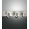 Luminaires Fabas Luce Plafonnier Fabas Luce Modo Aluminium, 3 lumières* Plafonniers