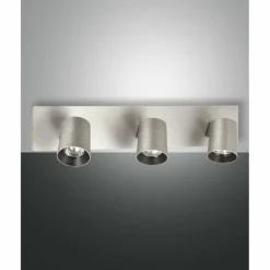 Luminaires Fabas Luce Plafonnier Fabas Luce Modo Aluminium, 3 lumières* Plafonniers