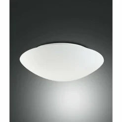 Luminaires Fabas Luce Plafonnier Fabas Luce PANDORA Blanc, 2 lumières, Détecteur de mouvement