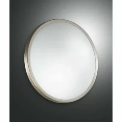 Luminaires Fabas Luce Plafonnier Fabas Luce PLAZA Nickel mat, 2 lumières